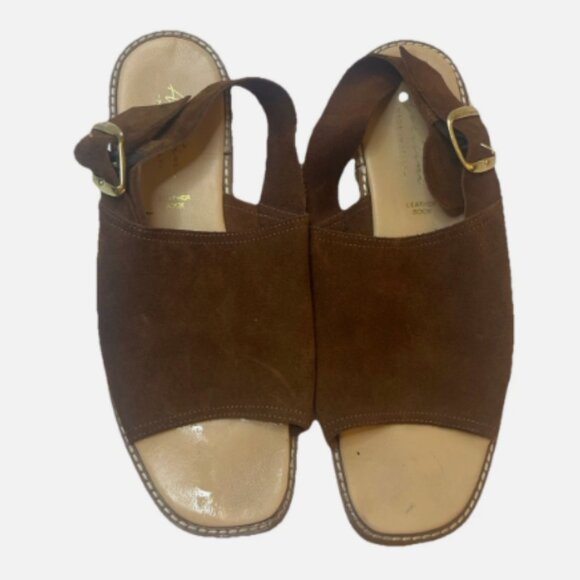 Avellini Women’s Made In Italy Suede and Leather Adjustable Open-Toes Sandals 12 - Picture 1 of 5